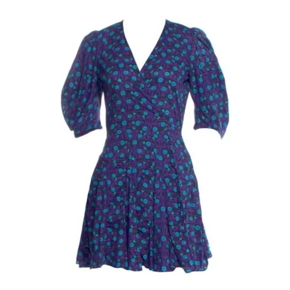 RHODE Blue and Purple Floral Dress - Picture 3 of 7